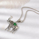 Fashion Jewelry Set Retro Animal Elephant Suit Crystal Necklace Earrings BraI5L1