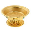 Alloy Lotus Fruit Bowl Buddhist Temple Decoration Religious Ceremonial Plate