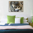 Full round diamond 5D DIY diamond embroidery wolf couple diamond painting C