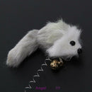 3Pcs Funny Pet Feather False Mouse Bottom Sucker for Cat Playing Scratching Toys