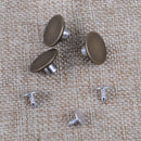 100pcs Bronze Metal Buttons Jeans Suspenders Replacement No Sew Tack Snap 17mm
