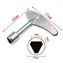 Universal Steel Triangle Switch Key Wrench Elevator Valve Electrical Cabinet Key