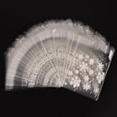 100X xmas santa cello cellophane cookie Peel N seal candy treat bags partyGT