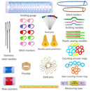 Crochet Hooks Set Knitting Needle Kit For Beginners Adults Portable w/ Organizer