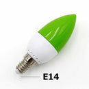 E14 LED color candle tip bulb, color candle light, green M3C2