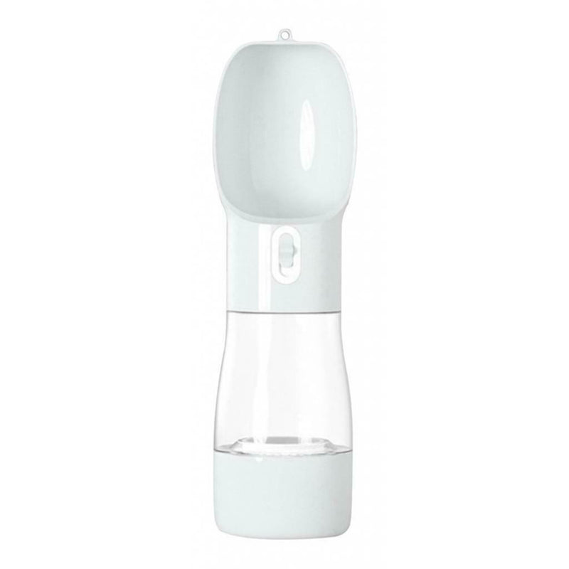 Portable Pets Dog Puppy Water Bottle Drinking Feeder Outdoor Walking Travel Gray