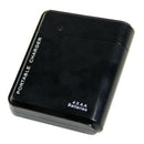 Black 4X AA Battery Portable Emergency Power Charger USB For Cell Phone