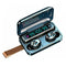 F9-12 Bluetooth Earphones Power Display Touch Microphone In-Ear Headset w/ Rope