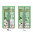 Door Noren Curtains Kitchen Short Cotton Linen Tapestry Lotus 85x150cm