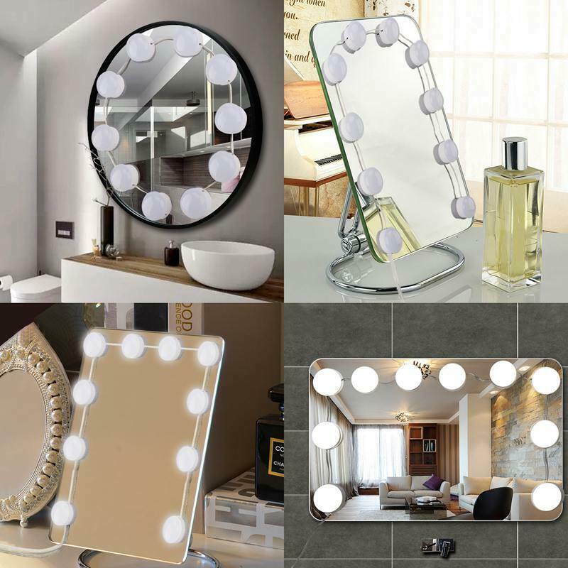 Led Vanity Mirror Lights Kit With Dimmable Light Bulbs,Lighting Fixture Str O4F5