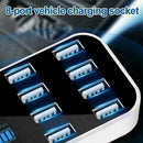 1Pc 8 Port Quick USB Charger 3.0 with LED Display Car Mobile USB Phone Char A2J1