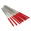 10pcs Guitar Fret Crowning Luthier File Stainless Small Dual Cutting Edge  A