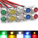 10Pcs 12V 8mm LED Indicator Light Lamp Bulb Pilot Dash Panel Car Truck Boat HOT~