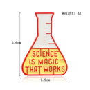 Creative Scientific Bottle Brooches Badges Jacket Backpack Decor Jewelry