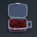 20pcs 6cm Simulation Earthworm Worm Artificial Fishing Lure Tackle with Box
