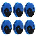 6 Pieces Yin and Yang Tennis Racquet Vibration Dampener Damper Tennis