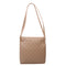 Women Lattice Pattern Shoulder Underarm Bags PU Portable Handbag (Khaki)