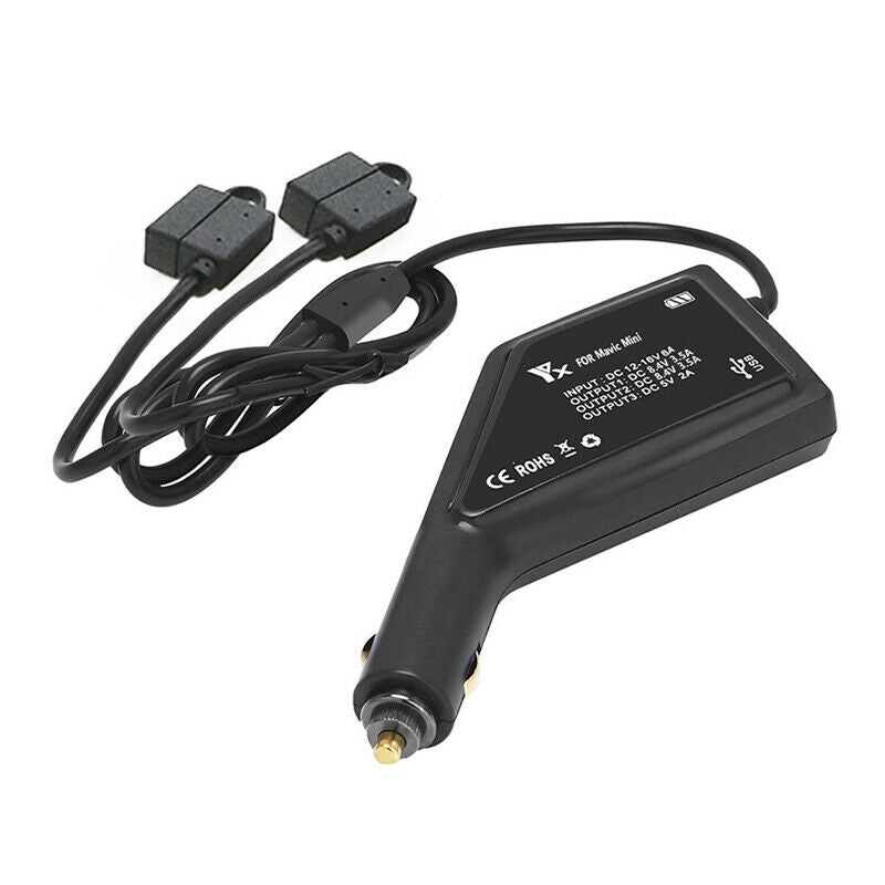 3 In 1 Battery Fast Car Charger USB Charging Portable for DJI Mavic Mini Drone