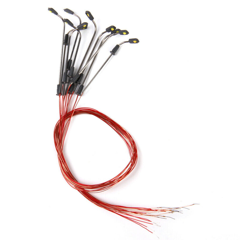 3V Street Lights Lamp Post Leds Train Railroad Scenery Layout Dioramas 1/300