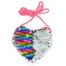 New Sequins Heart Kids Shoulder Coin Bag Baby Girls Mini Messenger Bag Cart L6R1