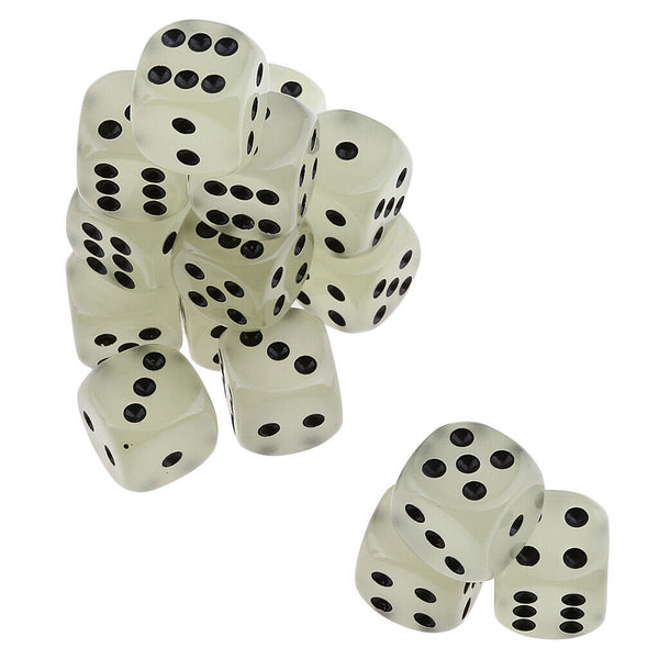 50PCS Surprise me D6 Dice Glow in the dark Dice 14mm for Board Party Table Games
