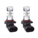 1 Pair 9006 HB4 6000K 100W 20-SMD LED Projector Fog Driving Lights White