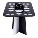 Acrylic Makeup brush drying rack dry brush holder (Black + White) G7B5