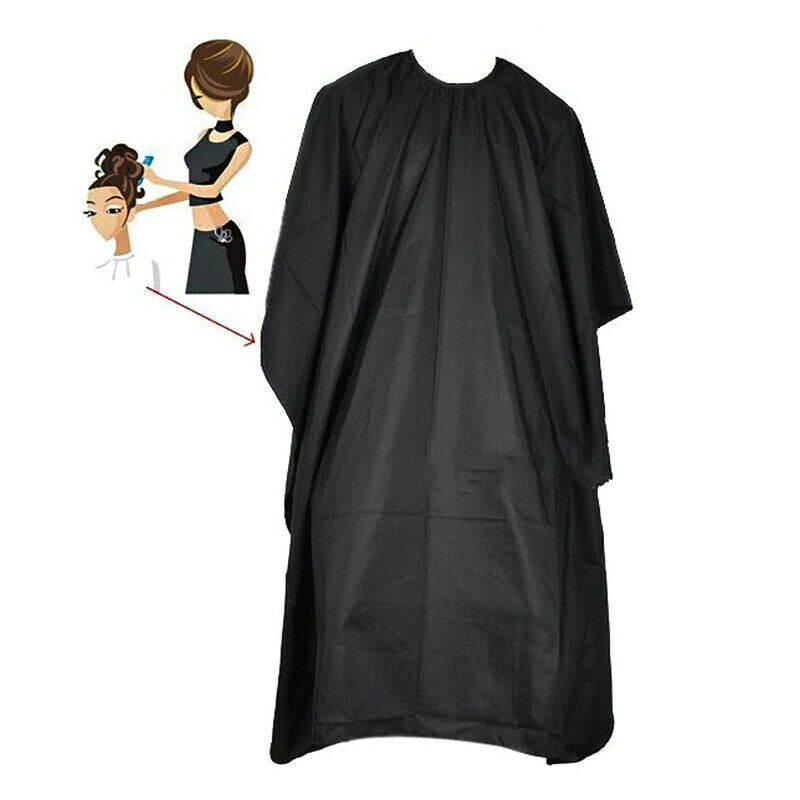 1pc Unisex Adults Kids Hairdressing Cape Cutting Cover Barber Hair Gown Blac Gw