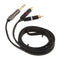 6.35mm 1/4 Inch TRS Male to Dual RCA male Splitter Cable 1.5m