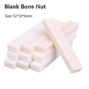5PCS Hard Buffalo Bone Blank Saddle Nut for Accoustic Classical Guitar DIY