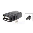 Black USB 2.0 Type A Female to Mini B 5 Pin Male 90 Degree Adapter Connecto F9K4