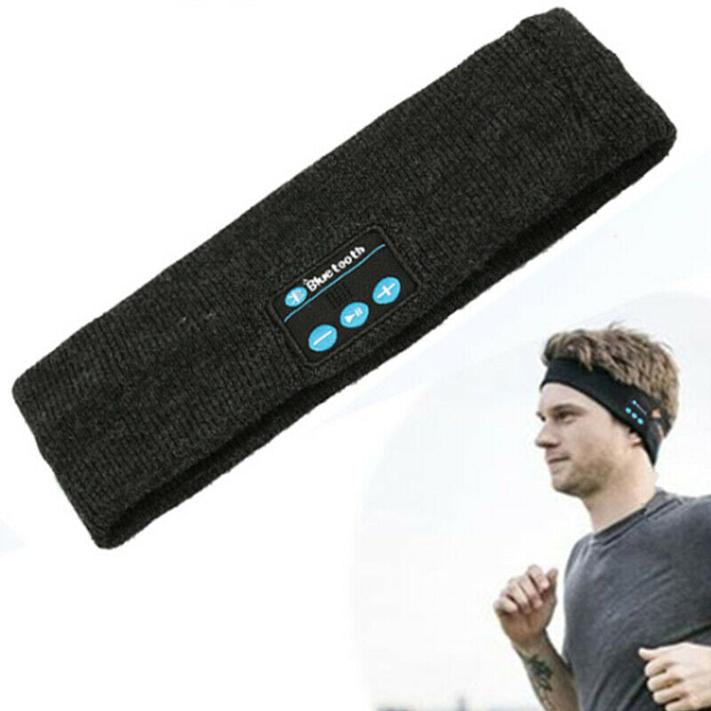 Wireless Bluetooth Stereo Headphone Headset Sports Sleep Headband Mic Big P O6S6