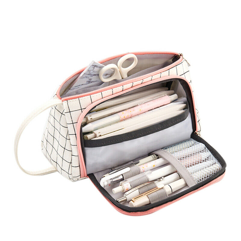 Big Capacity Pencil Pen Case Student Office College Middle School High Scho A6Y8