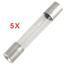5 Pcs 6 x 40mm Axial Glass 800mA 0.8A 5KV Fuse Tubes for miniwave Oven