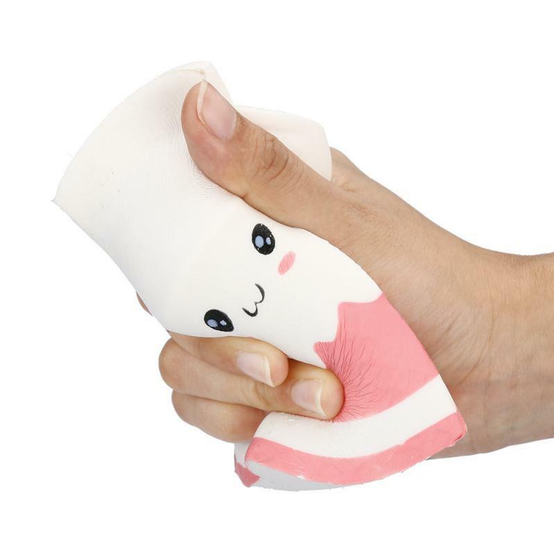 12CM*5.5CM Cute Soft Squishy Pink Yogurt Bottle Super Slow Rising for Kids Toys