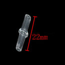 20 Pcs 4mm Dia Straight 2 Way Aquarium Fish Tank Air Line Connector