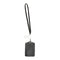 Black Rhinestone Bling Crystal Lanyard Sling Vertical Card ID Badge Holder  A