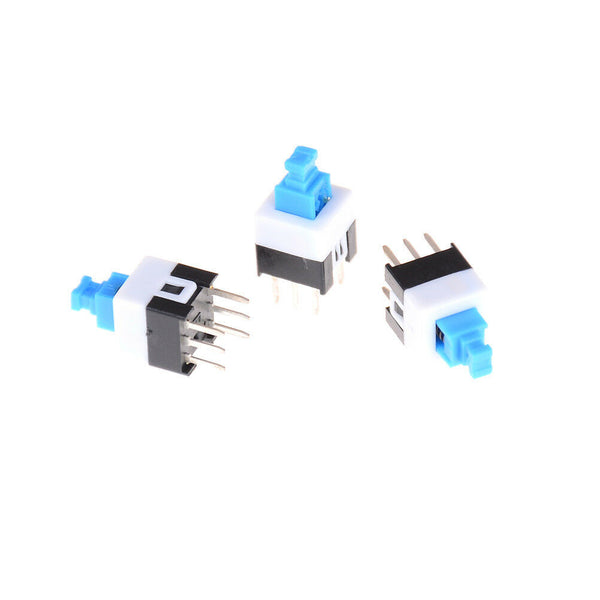 50Pcs 6-Pin Square 7mmx7mm Momentary DPDT Mini Push Button Switch J3