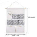 7 Pockets Cotton Linen Wall Hanging Storage Bags Door Pouch Bedroom Wall Ha L5D9