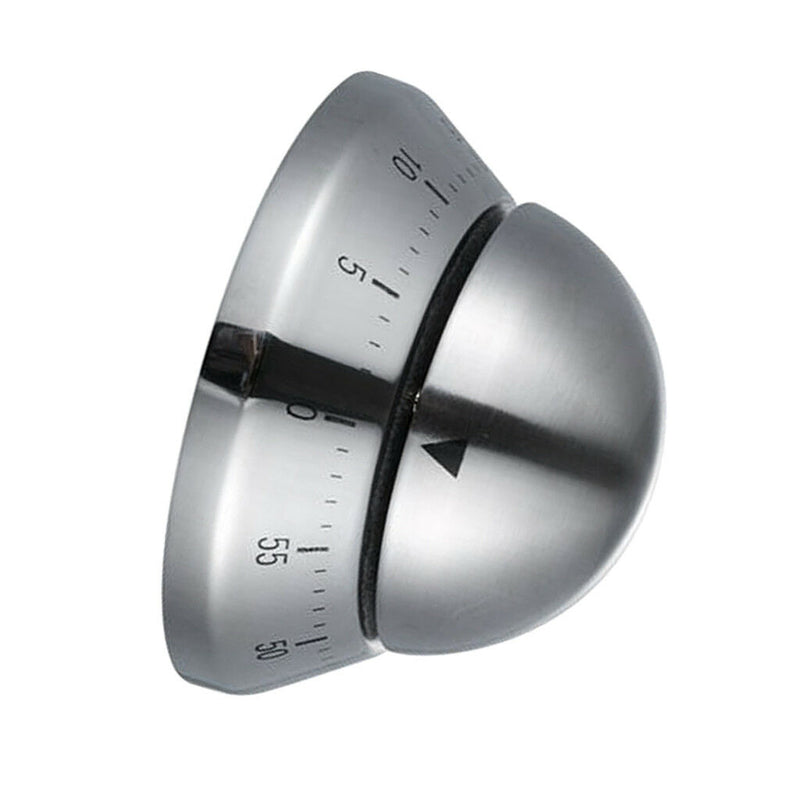 2 Pcs 60 Minutes Kitchen Timer Cooking Bell Counter Alarmer,Stainless Steel