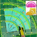 8 inch Arcs Fan Quilt Circle Cutter Ruler Patchwork Ruler Sewing Craft Tools Gw