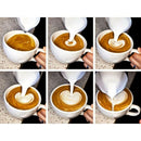 Milk Frothing Pitcher With Thermometer Stainless Steel 600ml Coffee Frothin B1Y4