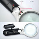 Hot 10X 20X 3 LED Lighting Handheld Magnifier Magnifying Lens Glass Jewelry ME