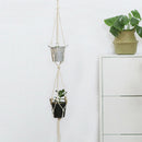 Pot Holder Macrame Plant Hanger Hanging Planter Basket Jute Rope Braided  Z
