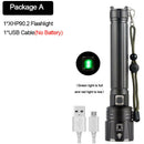 Bright 200000LM LED Flashlight Rechargeable 3Mode Zoom Torch 26650S Hn