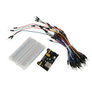 Mini Prototype board Electronic deck, 65pcs Breadboard Wire cable & Power S Y4D2