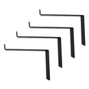 4x Heavy Duty Scaffold Board Rack Organizer Industrial Iron Shelf Brackets Black
