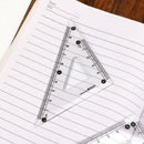 Students Drawing School Supplies Set Square Triangle Ruler Protractor Ruler Suit