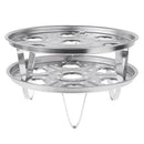 2pcs Stackable Stainless Steel Steamed Egg Rack Trivet For Egg Holder Or Eg