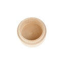 Round Wooden Wedding Ring Jewelry Trinket Box Wood Storage Container Case JR